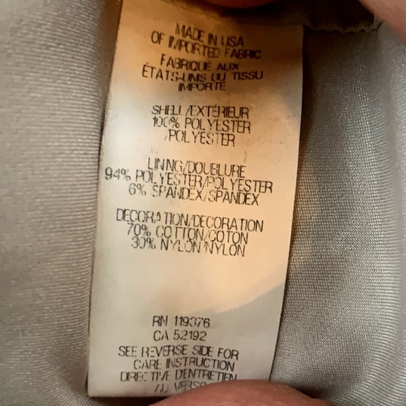 Helmut Lang Tan Asymmetrical Draped Cocktail Dress, size 6 - Picture 14 of 16